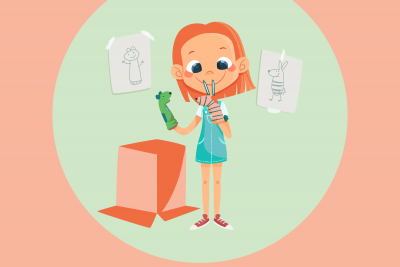 Ilustración de un niño con alta sensibilidad